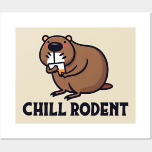 Capybara chill Posters and Art